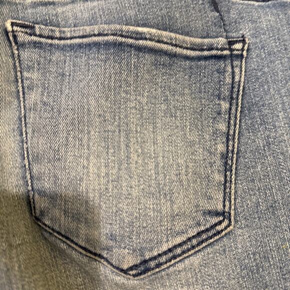 Mossimo Womens Size 8 R Mid Rise Distressed Power Stretch Jeans Jeggings - Picture 13 of 16